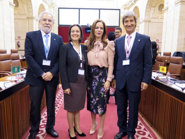 O presidente do Parlamento de Galicia coas/o titulares das cámaras de Azores, Castela e León e  de Madeira